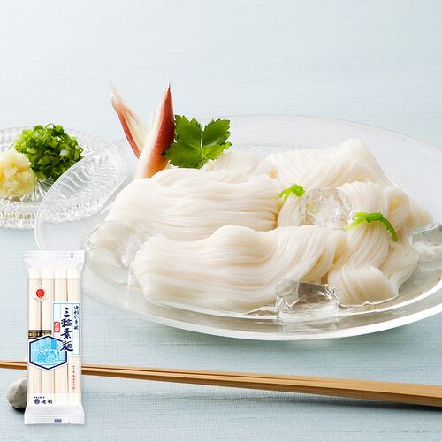【倉入れ】奈良 「池利」 手延べ三輪素麺 50g×4（ケース入数：20 , ロット：2）
