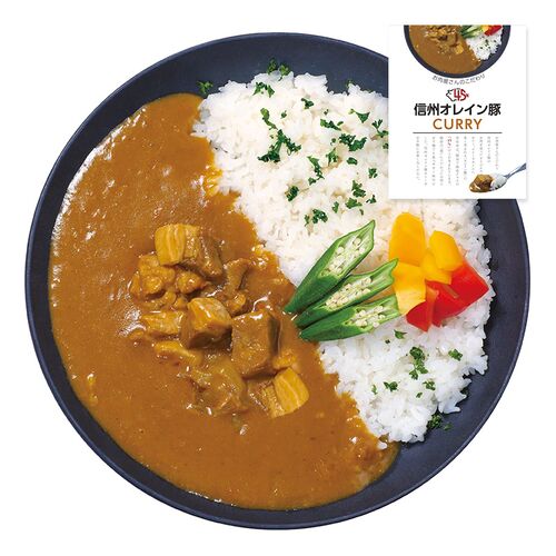 【倉入れ】長野 「お肉屋さんのこだわり」 信州オレイン豚ポークカレー（ケース入数：40 , ロット：1）