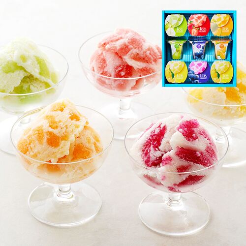 【倉入れ】「ひととえ」 凍らせて食べるアイスデザート～国産フルーツ入り～9号（ケース入数：6 , ロット：5）