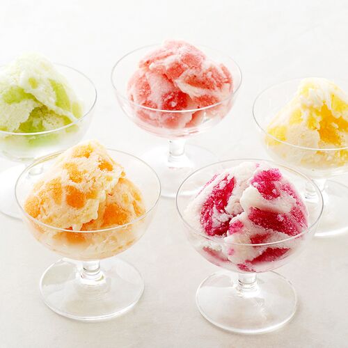 【倉入れ】「ひととえ」 凍らせて食べるアイスデザート～国産フルーツ入り～9号（ケース入数：6 , ロット：5）