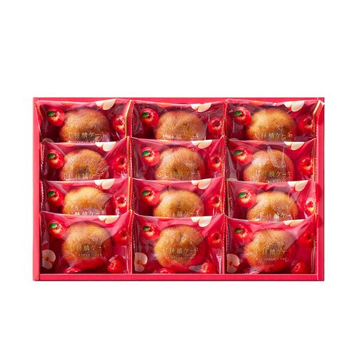 【倉入れ】「ひととえ」 果実たっぷり ふじ林檎ケーキ 12号（ケース入数：6 , ロット：5）