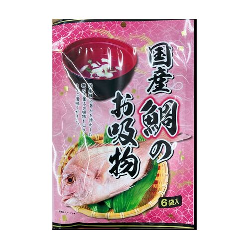 【倉入れ】国産鯛のお吸物(6食)（ケース入数：30 , ロット：1）