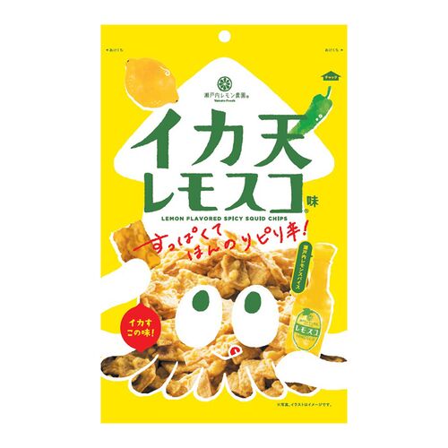 【倉入れ】広島 「瀬戸内レモン農園」 イカ天レモスコ味（ケース入数：48 , ロット：1）