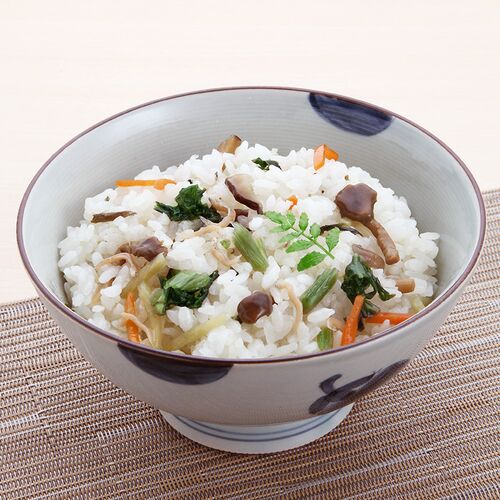 【倉入れ】国産 野沢菜ちりめんごはん（ケース入数：30 , ロット：3）