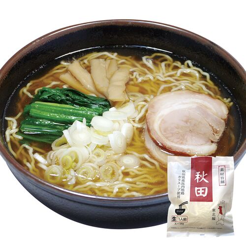 【倉入れ】秋田 素材旨麺 醤油ラーメン（ケース入数：20 , ロット：4）