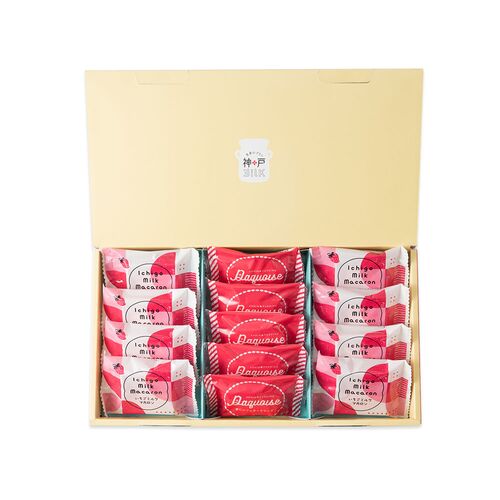 【お中元】兵庫 「神戸MILK」 いちごミルクマカロン＆杏仁プリンダックワーズ《お届け期間：6月17日～8月9日》