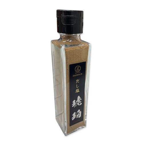 【倉入れ】愛媛 「はぎの食品」 プレミアムだし塩 琥珀（ケース入数：25 , ロット：3）