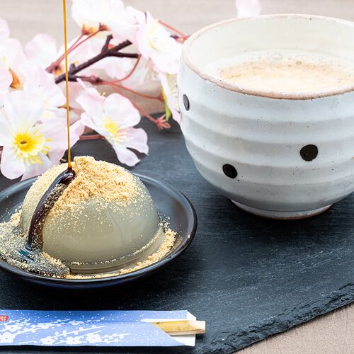 【倉入れ】奈良 「亀久堂」 くず餅 白（丸カップ）3個入（ケース入数：30 , ロット：5）