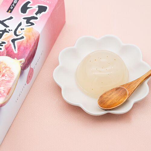 【倉入れ】奈良 「亀久堂」 くず餅 いちじく（丸カップ）3個入（ケース入数：30 , ロット：5）
