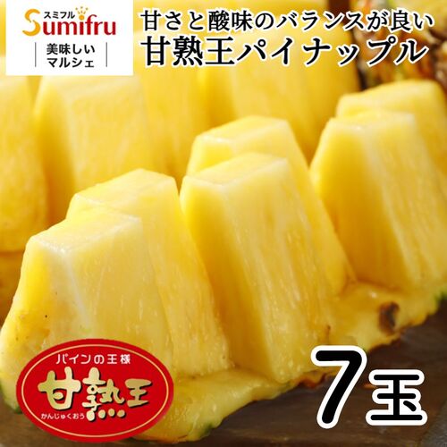 【夏季限定】パイナップル 業務用 小玉 7玉 約5kg 甘熟王パイン《ご注文期間：7/1～9/30》