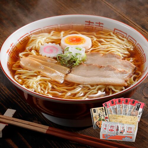 福島 「河京」 喜多方ラーメンとチャーシュー炊き込みご飯セット