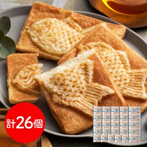 岡山 クロワッサン鯛焼き 蒜山ミルク26個セット