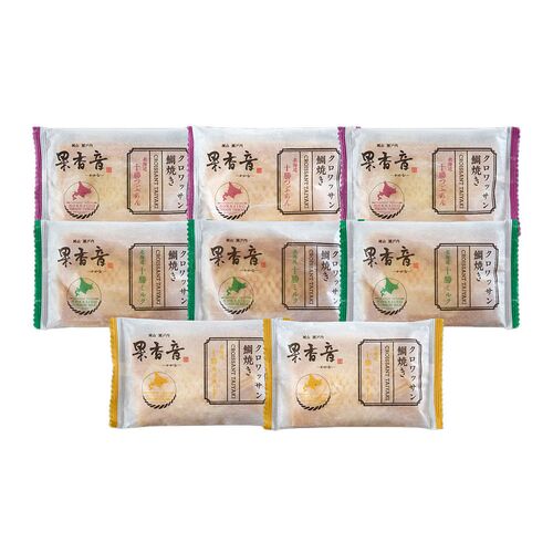 北海道 十勝クロワッサン鯛焼き3種セット（十勝つぶあん90g×3、十勝ミルク90ｇ×3、十勝カスタード90ｇ×2）