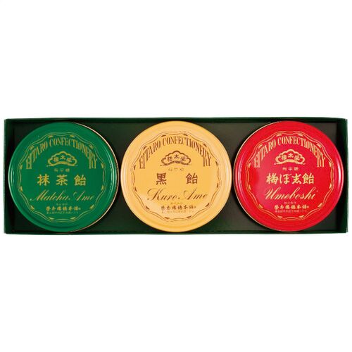 榮太樓總本鋪 榮太樓 飴3缶入 4196-023 / あめ アメ 飴 送料無料