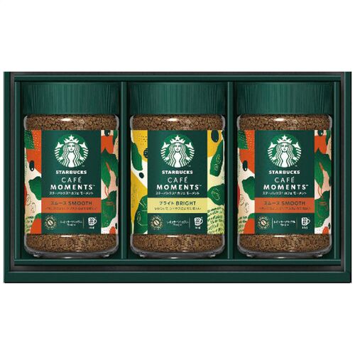 スターバックス カフェモーメントインスタントコーヒーギフト SBM-35B 4209-060 (ブライト1瓶、スムース2瓶) / コーヒー スタバ 詰め合わせ セット 送料無料