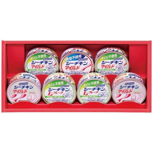はごろもフーズ シーチキンギフト SET-20B 4240-016 (オイル不使用Lフレーク、オイル不使用マイルド、マイルド各2缶、食塩不使用マイルド1缶) / シーチキン 詰め合わせ セット 送料無料