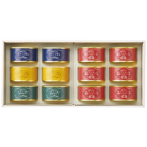 缶詰ソムリエ サバ缶と紅ズワイガニ缶詰アソートB KD-2200 4242-034 (紅ズワイガニ脚肉入りほぐし身6缶、鯖水煮、鯖味噌煮、鯖味付け各2缶) / かに カニ 蟹 缶詰 詰め合わせ セット 送料無料