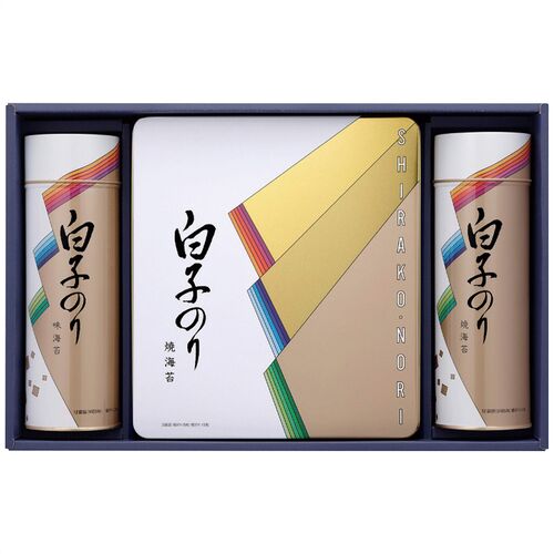 白子のり のり詰合せ SA-500 4244-040 (味のり、焼のり、焼のり各1缶) / のり 海苔 詰め合わせ セット 送料無料