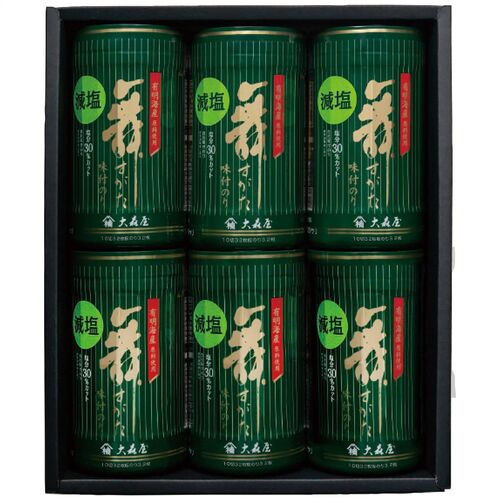大森屋 減塩舞すがた味のり卓上詰合せ GA-30G 4246-082 (6個) / のり 海苔 詰め合わせ セット 送料無料