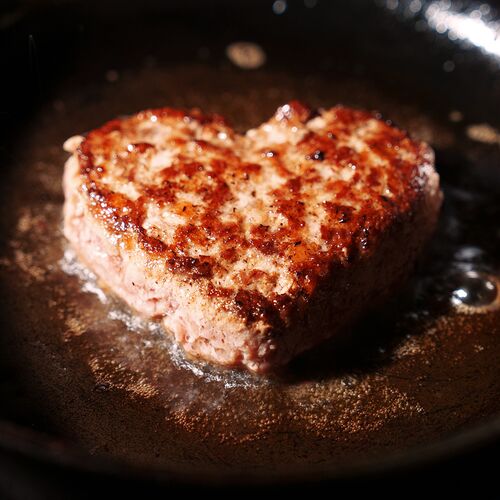 国産牛あいびきハートハンバーグ100g× 4個 / ハンバーグ ギフト 送料無料