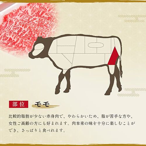 神戸牛 すき焼き・しゃぶしゃぶ用モモ 250g×2P / 牛肉 ギフト 送料無料