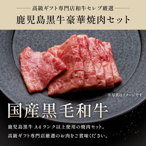 鹿児島黒牛 特選カルビ＆赤身 焼肉食べ比べセット400g / 牛肉 ギフト 送料無料