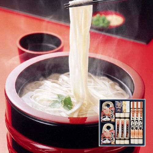 【上代厳守】めん詰合せ AHY-33 / 乾麺 うどん きしめん セット 送料無料