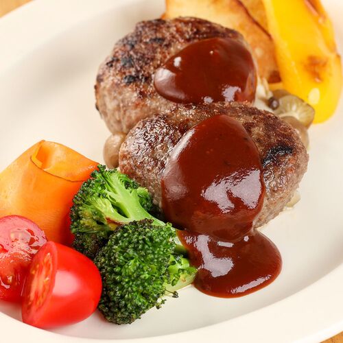 飛騨牛 牛100％ハンバーグ2個＋100gモモステーキ4枚 / ハンバーグ ギフト 送料無料