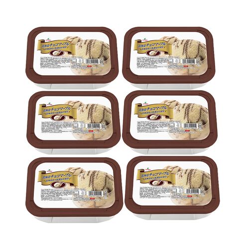 【倉入れ】北海道チョコマーブル 2000ml×6個 (CS納品)(ケース入数：6,ロット：1)