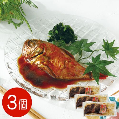 【上代厳守】金目鯛の姿煮 3尾 / 冷蔵 送料無料