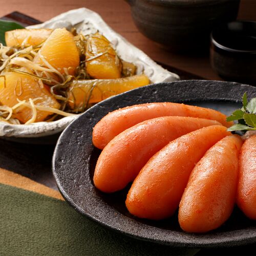 【父の日】福岡 「博多紀久屋」 無着色明太子・数の子松前セット《お届け期間：2026年6月20日～2026年6月21日》 / 冷凍 送料無料