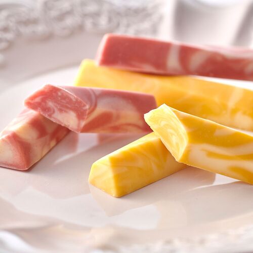 【倉入れ】「銀座千疋屋」 フルーツマーブル 2種×各4本 (ケース入数：48,ロット：1) / 常温 チョコ ギフト 送料無料