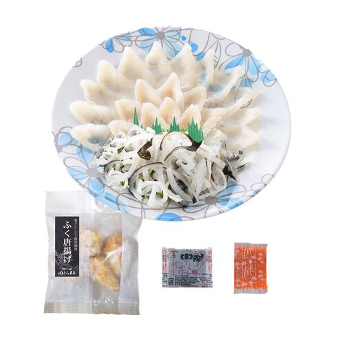 【父の日】下関 「関とら本店」 とらふく刺身とふく唐揚げセット《お届け期間：2026年6月20日～2026年6月21日》 / ふぐ フグ 冷凍 送料無料