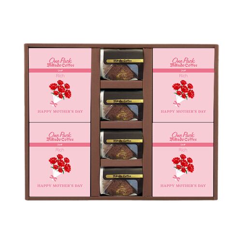 【母の日】東京 「ミカド珈琲」 パッケージワンパックコーヒー＆トリュフショコラケーキ《お届け期間：2026年5月9日～2026年5月10日》 / セット 常温 送料無料