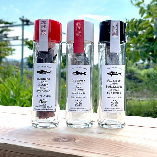 【上代厳守】［Gift］自分でつくるだし醤油セット（鰹・鮎・宗田鰹） / 常温 送料無料