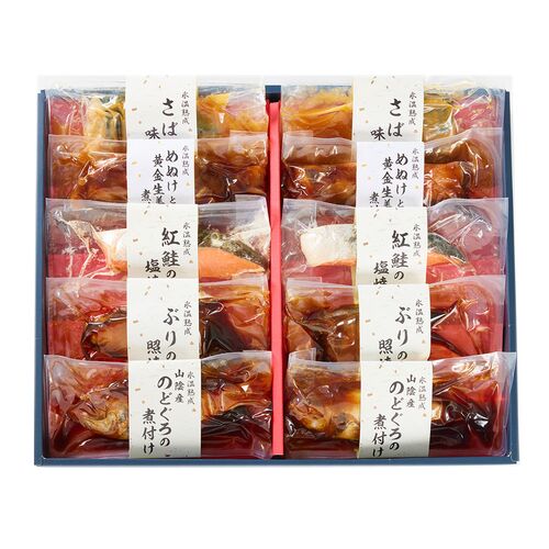 【母の日】鳥取 「山陰大松」 氷温熟成 煮魚・焼魚ギフトセット10切《お届け期間：2026年5月9日～2026年5月10日》 / 冷凍 送料無料