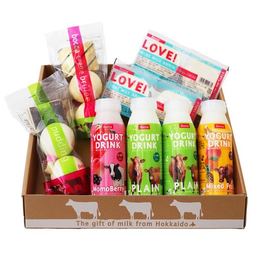 Bocca スイーツ＆飲むヨーグルトセット / 牧家 北海道 プリン セット 冷蔵 送料無料