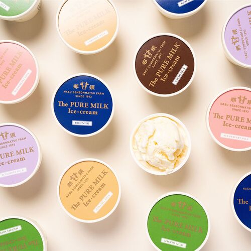 【上代厳守】千本松牧場 The PURE MILK アイスクリーム10個セット / アイス 那須高原 送料無料