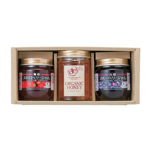 大阪 「久保養蜂園」 オーガニック蜂蜜ジャムセット 3種×各1本 / はちみつ ジャム 有機 常温 送料無料
