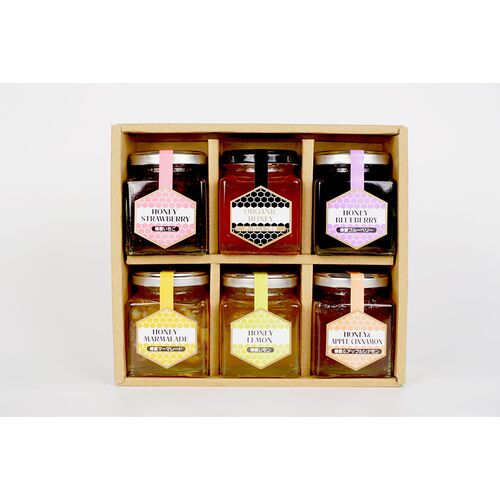 大阪 「久保養蜂園」 キューブハニージャムセット 6種 / はちみつ 蜂蜜 ジャム 常温 送料無料