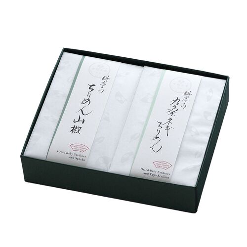 【上代厳守】【冬季限定】料亭のご馳走 ちりめん二撰 「九条ねぎちりめん・ちりめん山椒」《販売期間：2025年12月1日～2026年2月27日》 / セット 常温 送料無料
