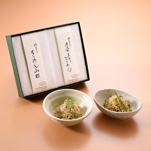 【上代厳守】【冬季限定】料亭のご馳走 ちりめん二撰 「九条ねぎちりめん・ちりめん山椒」《販売期間：2025年12月1日～2026年2月27日》 / セット 常温 送料無料