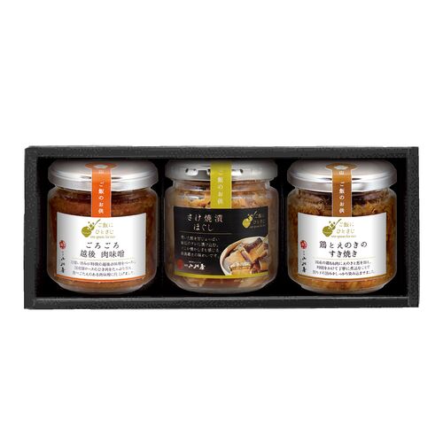 新潟 「小川屋」 ご飯にひとさじ3本セット / 常温 送料無料