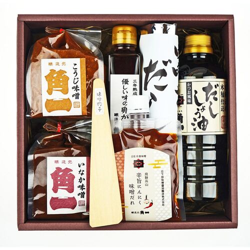 岐阜 「角一」 調味料6種セット / 味噌 醤油 常温 送料無料