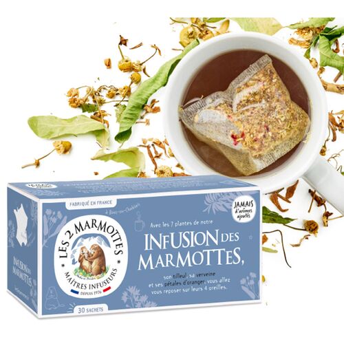 【倉入れ】LE 2 MARMOTTES ハーブティー マルモットオリジナル（30袋入）（ケース入数：10,ロット：1） / 紅茶 ティーバッグ 常温 送料無料