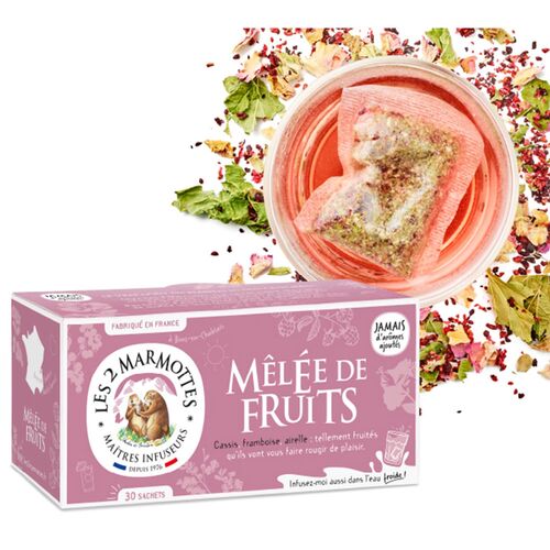 【倉入れ】LE 2 MARMOTTES ハーブティー フルーツブレンド（30袋入）（ケース入数：10,ロット：1） / 紅茶 ティーバッグ 常温 送料無料