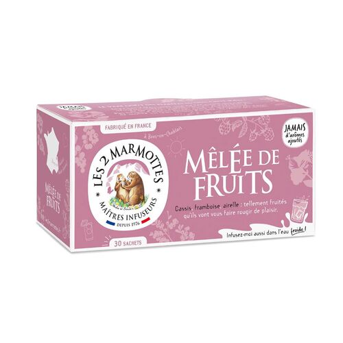 【倉入れ】LE 2 MARMOTTES ハーブティー フルーツブレンド（30袋入）（ケース入数：10,ロット：1） / 紅茶 ティーバッグ 常温 送料無料