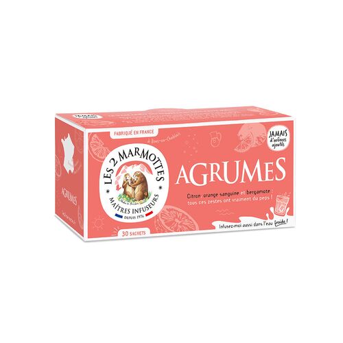 【倉入れ】LE 2 MARMOTTES ハーブティー シトラスブレンド（30袋入）（ケース入数：10,ロット：1） / 紅茶 ティーバッグ 常温 送料無料