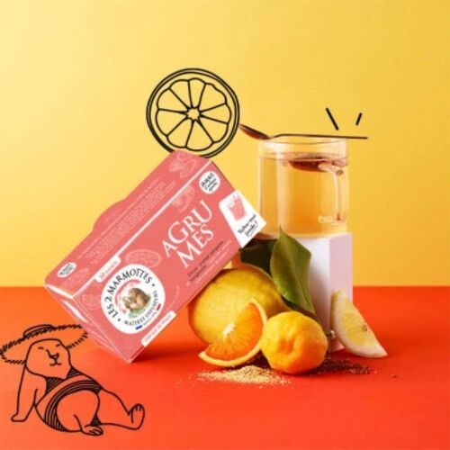 【倉入れ】LE 2 MARMOTTES ハーブティー シトラスブレンド（30袋入）（ケース入数：10,ロット：1） / 紅茶 ティーバッグ 常温 送料無料