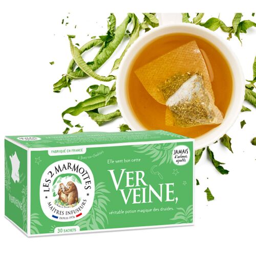 【倉入れ】LE 2 MARMOTTES ハーブティー バーベナ（30袋入）（ケース入数：10,ロット：1） / 紅茶 ティーバッグ 常温 送料無料